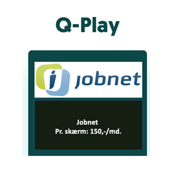 Q-Play JobNet App pr måned pr skærm